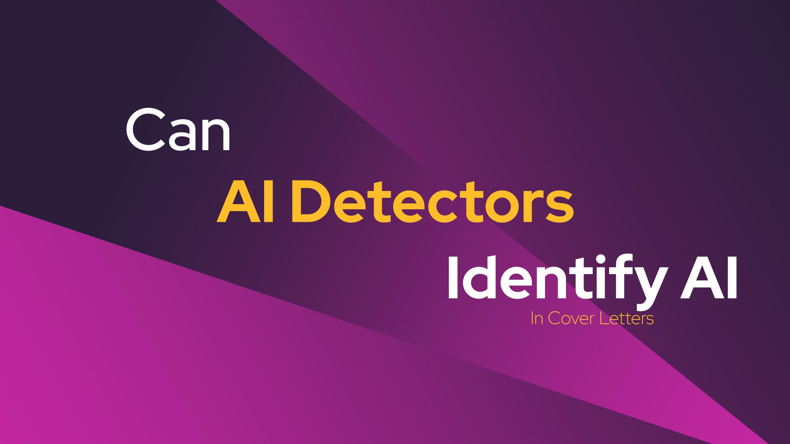 Can AI Detectors Identify AI in Cover Letters